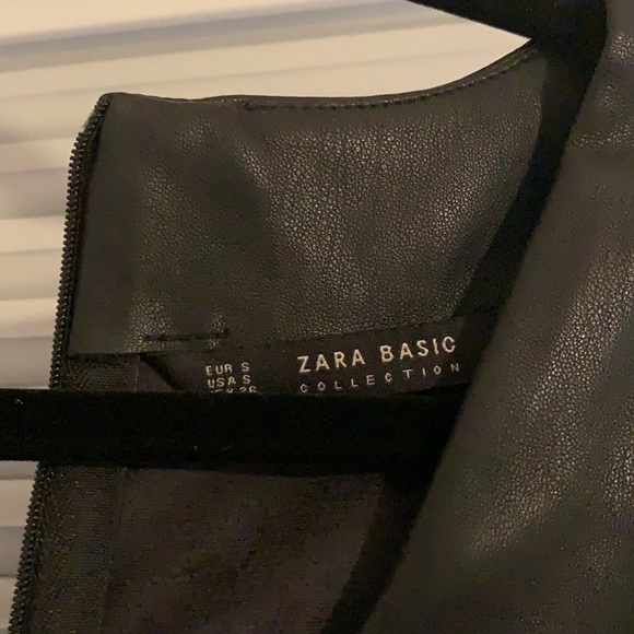 Zara faux leather dress size small - Picture 3 of 5